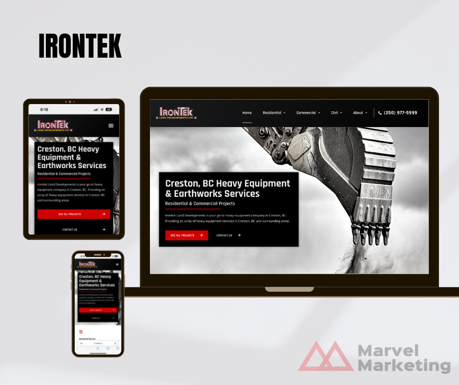 irontek website design