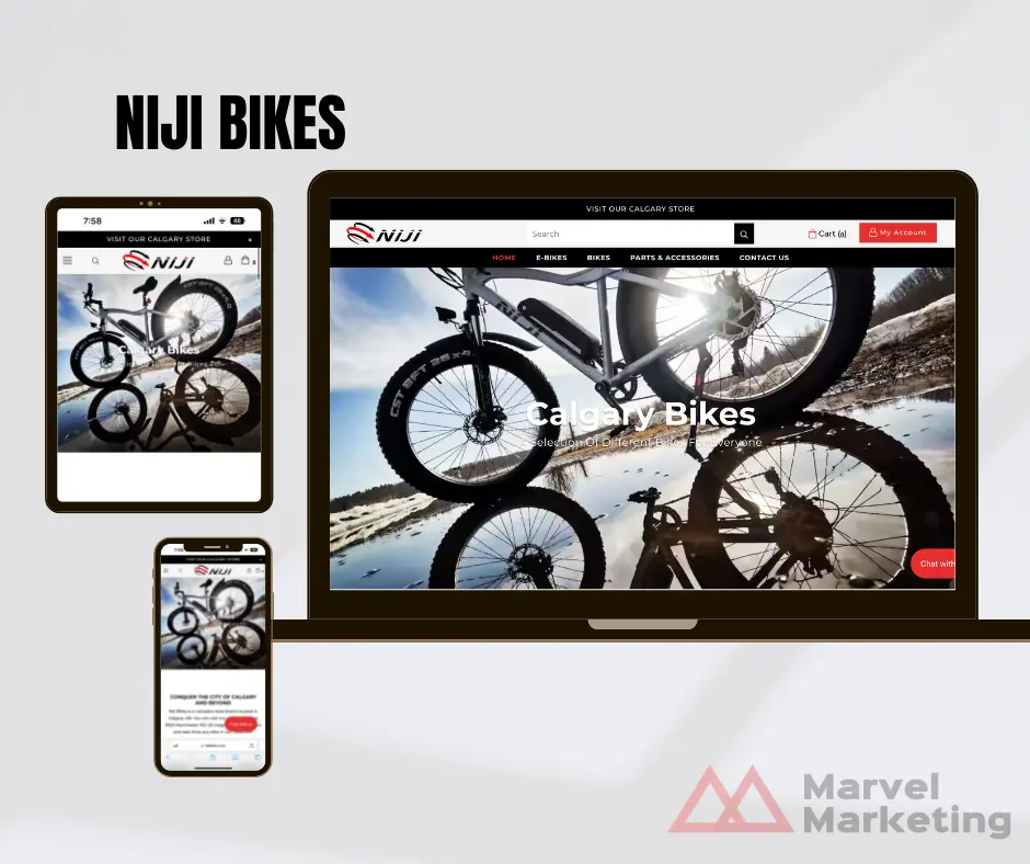niji bikes website design