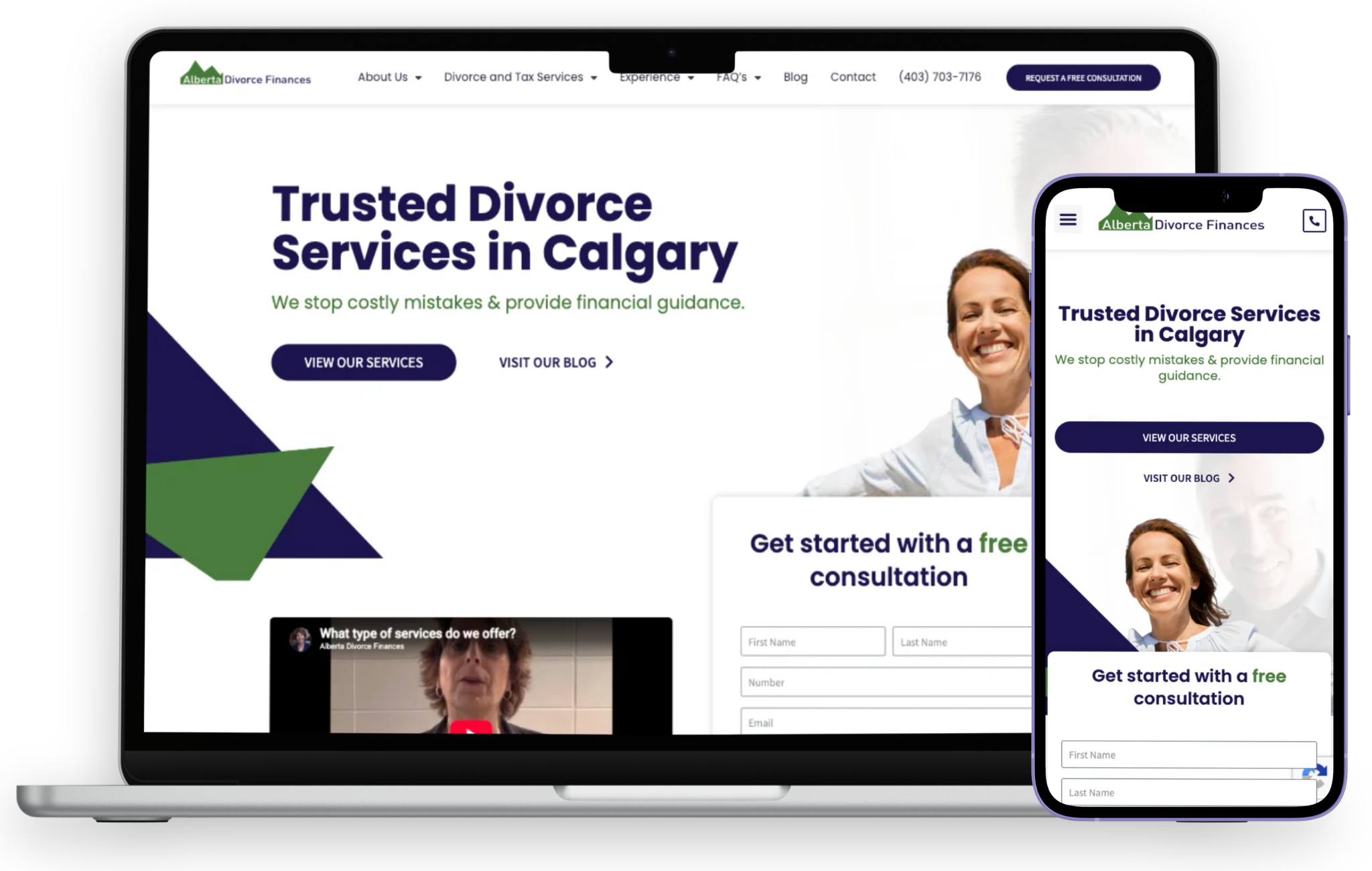 Alberta new homepage