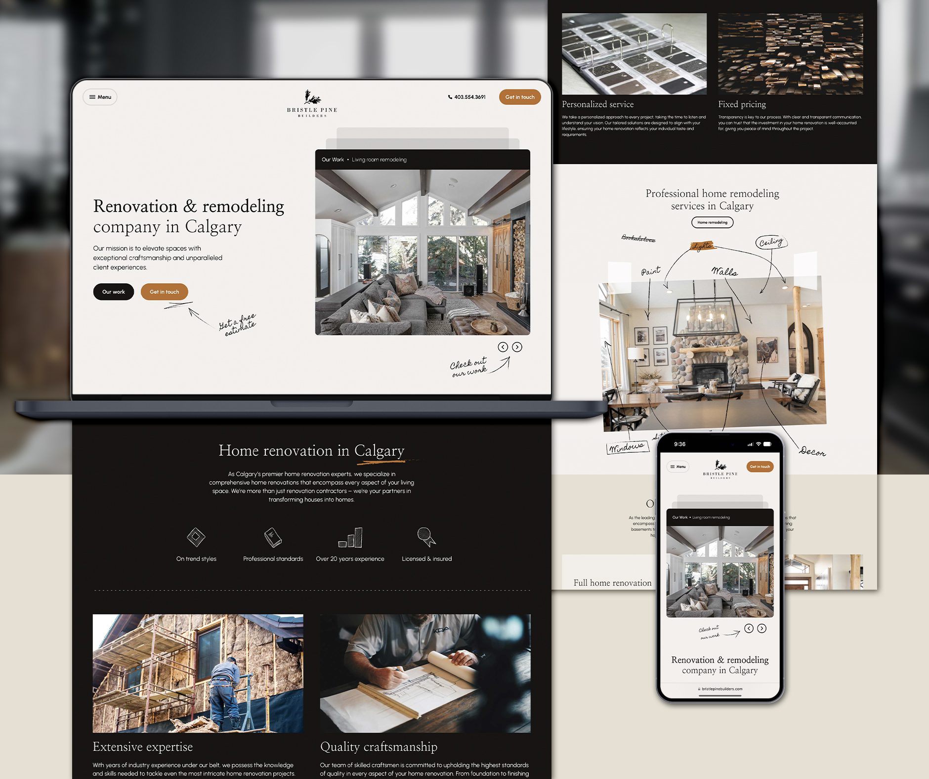 New Website for Bristle Pine in Calgary
