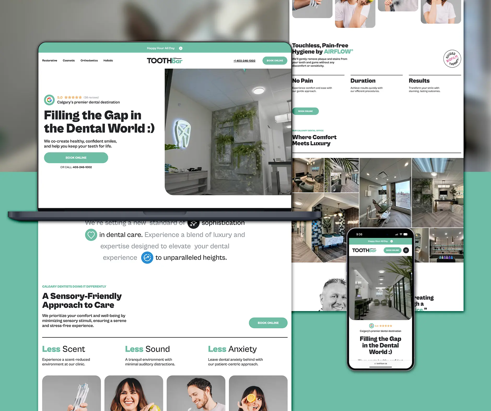 New Website for Toothbar in Calgary