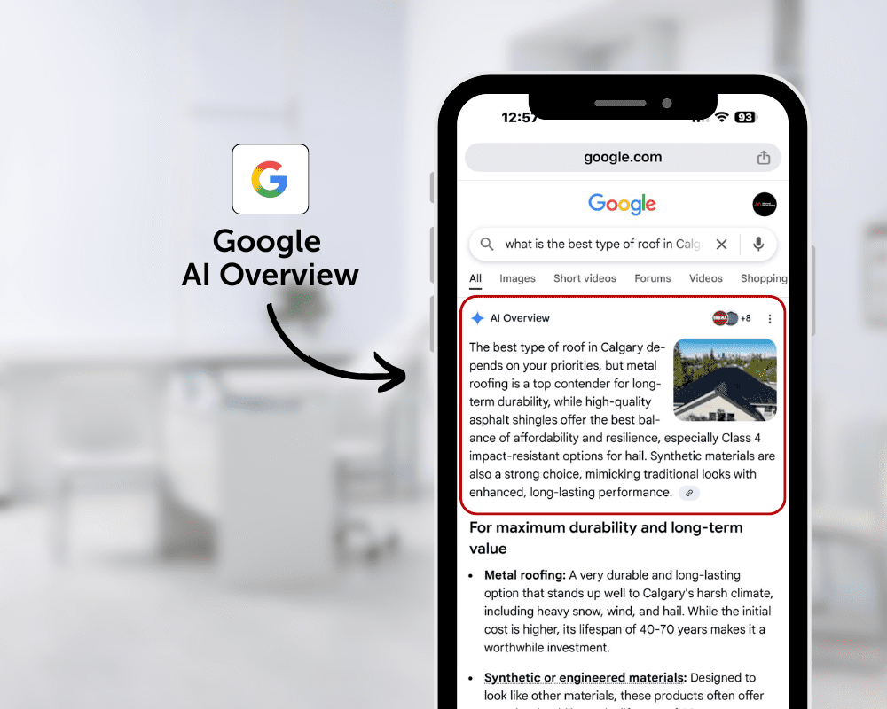 Google Ai Overview Results Calgary SEO services