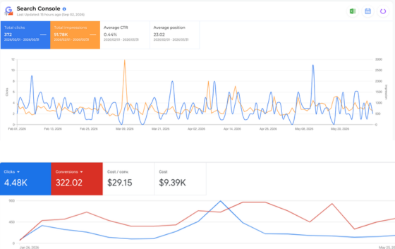 SEO and PPC results - mayland